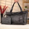 Black Colour Real Cow Leather Shoulder Bag with Wallet and Adjustable Strap , Versatile 14 Black Colour Real Cow Leather Shoulder Bag with Wallet and Adjustable Strap , Versatile