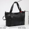 Black Colour Real Cow Leather Shoulder Bag with Wallet and Adjustable Strap , Versatile 17 Black Colour Real Cow Leather Shoulder Bag with Wallet and Adjustable Strap , Versatile