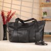 Black Colour Real Cow Leather Shoulder Bag with Wallet and Adjustable Strap , Versatile 2 Black Colour Real Cow Leather Shoulder Bag with Wallet and Adjustable Strap , Versatile