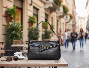Black Colour Real Leather Bag From Cowhide - Everyday Bag and Zippered