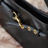 Black Colour Real Leather Bag From Cowhide - Everyday Bag and Zippered