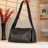 Black Colour Real Leather Shoulder Bag From Cowhide , Handmade 10 Black Colour Real Leather Shoulder Bag From Cowhide , Handmade