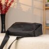 Black Colour Real Leather Shoulder Bag From Cowhide , Handmade 12 Black Colour Real Leather Shoulder Bag From Cowhide , Handmade