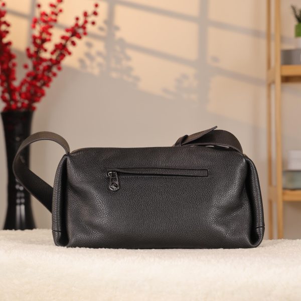 Black Colour Real Leather Shoulder Bag From Cowhide , Handmade 7 Black Colour Real Leather Shoulder Bag From Cowhide , Handmade