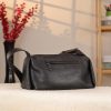 Black Colour Real Leather Shoulder Bag From Cowhide , Handmade 8 Black Colour Real Leather Shoulder Bag From Cowhide , Handmade