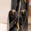 Black Cow Leather Handbag With Inside Bag 10 Black Cow Leather Handbag With Inside Bag