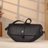 Black Leather Bag , Shoulder / Handbag From Cow Leather , Magnetic Closure and Zippered 6 Black Leather Bag , Shoulder / Handbag From Cow Leather , Magnetic Closure and Zippered