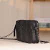 Black Leather Crossbody Bag with Adjustable Strap , Zippered and Multi-Compartment 3 Black Leather Crossbody Bag with Adjustable Strap , Zippered and Multi-Compartment