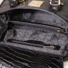 Black Leather Handbag From Real Cow Leather With Shoulder Strap , Luxury Bag 5 Black Leather Handbag From Real Cow Leather With Shoulder Strap , Luxury Bag