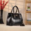 Black Leather Handbag From Real Cow Leather With Shoulder Strap 1 Black Leather Handbag From Real Cow Leather With Shoulder Strap