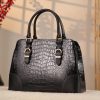 Black Leather Handbag From Real Cow Leather With Shoulder Strap 10 Black Leather Handbag From Real Cow Leather With Shoulder Strap
