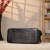 Black Leather Handbag From Real Cow Leather With Shoulder Strap 6 Black Leather Handbag From Real Cow Leather With Shoulder Strap