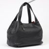 Black Leather Handbag & Shoulder Bag from Real Cow Leather With Adjustable Strap , Soft