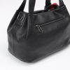 Black Leather Handbag & Shoulder Bag from Real Cow Leather With Adjustable Strap , Soft