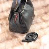 Black Leather Handbag & Shoulder Bag from Real Cow Leather With Adjustable Strap , Soft