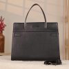 Black Leather Handbag With Magnetic Closure - Multi-Compartment / With Shoulder Strap / Everyday 2 Black Leather Handbag With Magnetic Closure - Multi-Compartment / With Shoulder Strap / Everyday