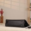 Black Leather Handbag With Magnetic Closure - Multi-Compartment / With Shoulder Strap / Everyday 5 Black Leather Handbag With Magnetic Closure - Multi-Compartment / With Shoulder Strap / Everyday