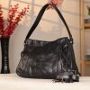 Black Leather Handbag with Shoulder Strap , Night Bag , All Season 1 Black Leather Handbag with Shoulder Strap , Night Bag , All Season