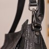 Black Leather Handbag with Shoulder Strap , Night Bag , All Season 13 Black Leather Handbag with Shoulder Strap , Night Bag , All Season