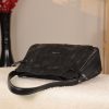 Black Leather Handbag with Shoulder Strap , Night Bag , All Season 7 Black Leather Handbag with Shoulder Strap , Night Bag , All Season