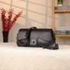 Black Leather Shoulder Bag and Handbag With Adjustable Strap , Magnetic Closure and Zippered 1 Black Leather Shoulder Bag and Handbag With Adjustable Strap , Magnetic Closure and Zippered