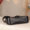 Black Leather Shoulder Bag and Handbag With Adjustable Strap , Magnetic Closure and Zippered 14 Black Leather Shoulder Bag and Handbag With Adjustable Strap , Magnetic Closure and Zippered