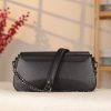 Black Leather Shoulder Bag and Handbag With Adjustable Strap , Magnetic Closure and Zippered 4 Black Leather Shoulder Bag and Handbag With Adjustable Strap , Magnetic Closure and Zippered