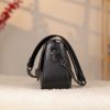 Black Leather Shoulder Bag and Handbag With Adjustable Strap , Magnetic Closure and Zippered 9 Black Leather Shoulder Bag and Handbag With Adjustable Strap , Magnetic Closure and Zippered