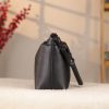 Black Leather Shoulder Bag / Handbag With Adjustable Shoulder Strap / Zippered and Multi-Compartment 5 Black Leather Shoulder Bag / Handbag With Adjustable Shoulder Strap / Zippered and Multi-Compartment