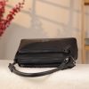 Black Leather Shoulder Bag / Handbag With Adjustable Shoulder Strap / Zippered and Multi-Compartment 7 Black Leather Shoulder Bag / Handbag With Adjustable Shoulder Strap / Zippered and Multi-Compartment