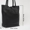 Black Leather Tote From Real Cow Leather 11 Black Leather Tote From Real Cow Leather