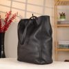 Black Leather Tote From Real Cow Leather 2 Black Leather Tote From Real Cow Leather