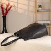 Black Leather Tote From Real Cow Leather 4 Black Leather Tote From Real Cow Leather