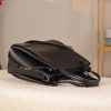 Black Real Cow Leather Handbag With Shoulder Strap , Zippered Bag With Chain 18 Black Real Cow Leather Handbag With Shoulder Strap , Zippered Bag With Chain