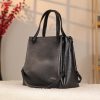 Black Real Cow Leather Handbag With Shoulder Strap , Zippered Bag With Chain 9 Black Real Cow Leather Handbag With Shoulder Strap , Zippered Bag With Chain