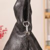 Black Real Leather and Multi-Compartment Handbag With Shoulder Strap 12 Black Real Leather and Multi-Compartment Handbag With Shoulder Strap