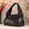 Black Real Leather and Multi-Compartment Handbag With Shoulder Strap 3 Black Real Leather and Multi-Compartment Handbag With Shoulder Strap