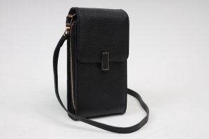 Black Real Leather Crossbody Bag and Wallet , Turkish Handmade Bag for Women 1 Black Real Leather Crossbody Bag and Wallet , Turkish Handmade Bag for Women