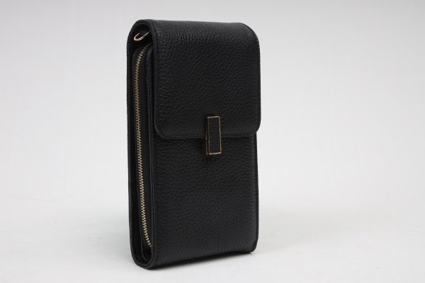 Black Real Leather Crossbody Bag and Wallet , Turkish Handmade Bag for Women 4 Black Real Leather Crossbody Bag and Wallet , Turkish Handmade Bag for Women