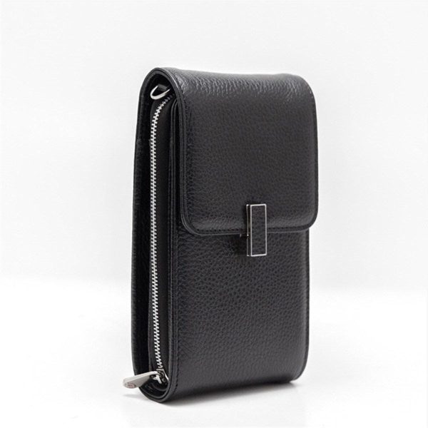 Black Real Leather Crossbody Bag and Wallet , Turkish Handmade Bag for Women 8 Black Real Leather Crossbody Bag and Wallet , Turkish Handmade Bag for Women