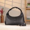 Black Real Leather Handbag With Adjustable Strap , Zippered 2 Black Real Leather Handbag With Adjustable Strap , Zippered