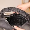 Black Real Leather Handbag With Adjustable Strap , Zippered 5 Black Real Leather Handbag With Adjustable Strap , Zippered