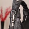 Black Real Leather Handbag With Adjustable Strap , Zippered 7 Black Real Leather Handbag With Adjustable Strap , Zippered