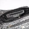 Black Silvery , Versatile Real Leather Handbag , Zippered 13 Black Silvery , Versatile Real Leather Handbag , Zippered