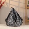 Black Silvery , Versatile Real Leather Handbag , Zippered 5 Black Silvery , Versatile Real Leather Handbag , Zippered