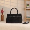 Black Suede Leather HandBag With Adjustable Shoulder Strap , Everyday Bag 3 Black Suede Leather HandBag With Adjustable Shoulder Strap , Everyday Bag