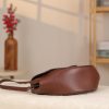 Brown Genuine Leather Shoulder Bag / Handbag With Strap 11 Brown Genuine Leather Shoulder Bag / Handbag With Strap
