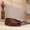 Brown Genuine Leather Shoulder Bag / Handbag With Strap 12 Brown Genuine Leather Shoulder Bag / Handbag With Strap