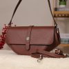 Brown Genuine Leather Shoulder Bag / Handbag With Strap 13 Brown Genuine Leather Shoulder Bag / Handbag With Strap