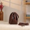 Brown Genuine Leather Shoulder Bag / Handbag With Strap 3 Brown Genuine Leather Shoulder Bag / Handbag With Strap